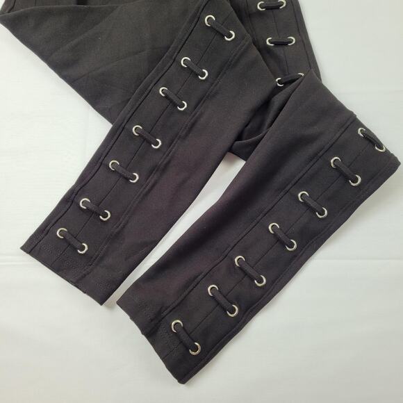 Black Lattice Leggings by Romeo Juliet Couture size Small - Picture 2 of 13